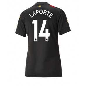 Manchester City Aymeric Laporte #14 kläder Kvinnor 2022-23 Bortatröja Kortärmad